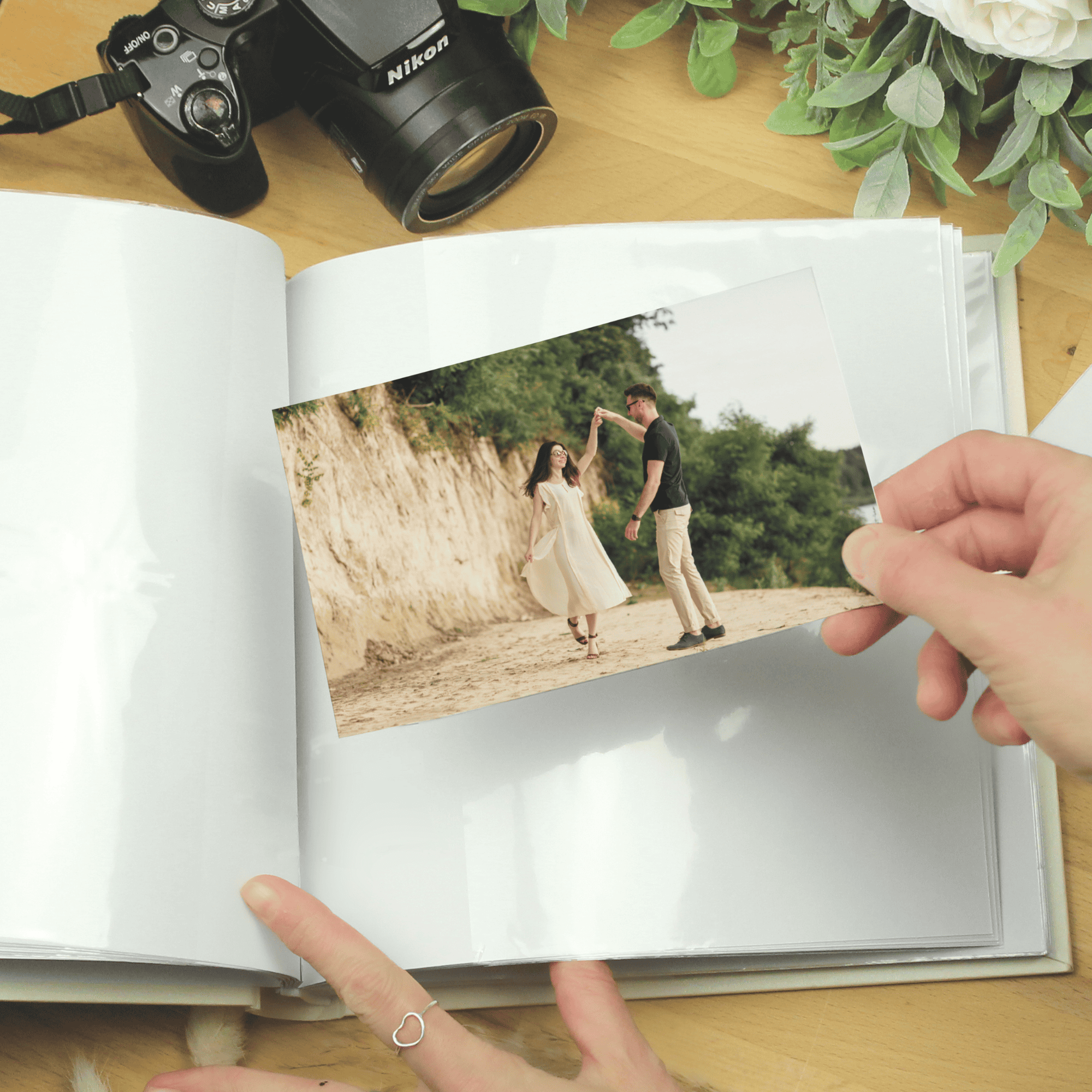 personalised pearl wedding anniversary album with any message over 4 lines