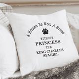personalised pet cushion with any name and breed of dog on it 
