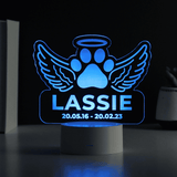 Personalised Pet Memorial Colour Changing LED Light