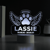 Personalised Pet Memorial Colour Changing LED Ligh