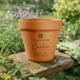personalised pet memorial plant pot