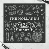 personalised glass pizza chopping board