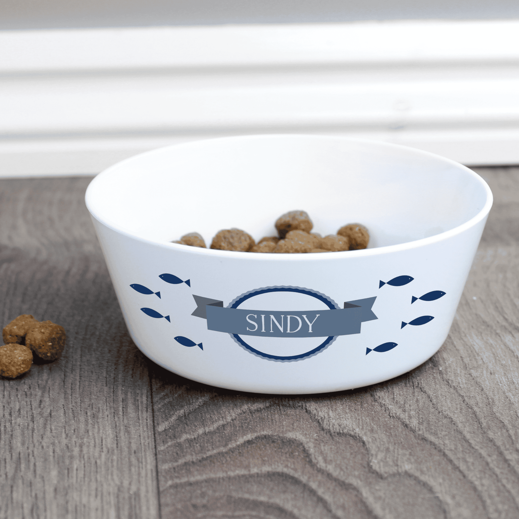 personalised plastic cat bowl personalised with any name