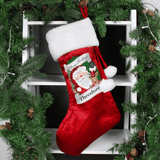 personalised red santa stocking 