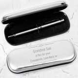 personalised scroll pen box set engraved with any message over 3 lines