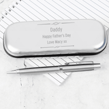 personalised scroll pen box set engraved with any message over 3 lines