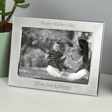 personalised 6by4 silver photo frame