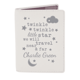 personalised twinkle twinkle baby passport cover
