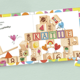 personalised reasons why we love you inside pages showing the illustrations