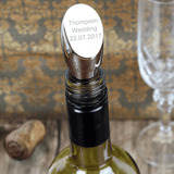 personalised wine stopper engraved with any message over 3 lines