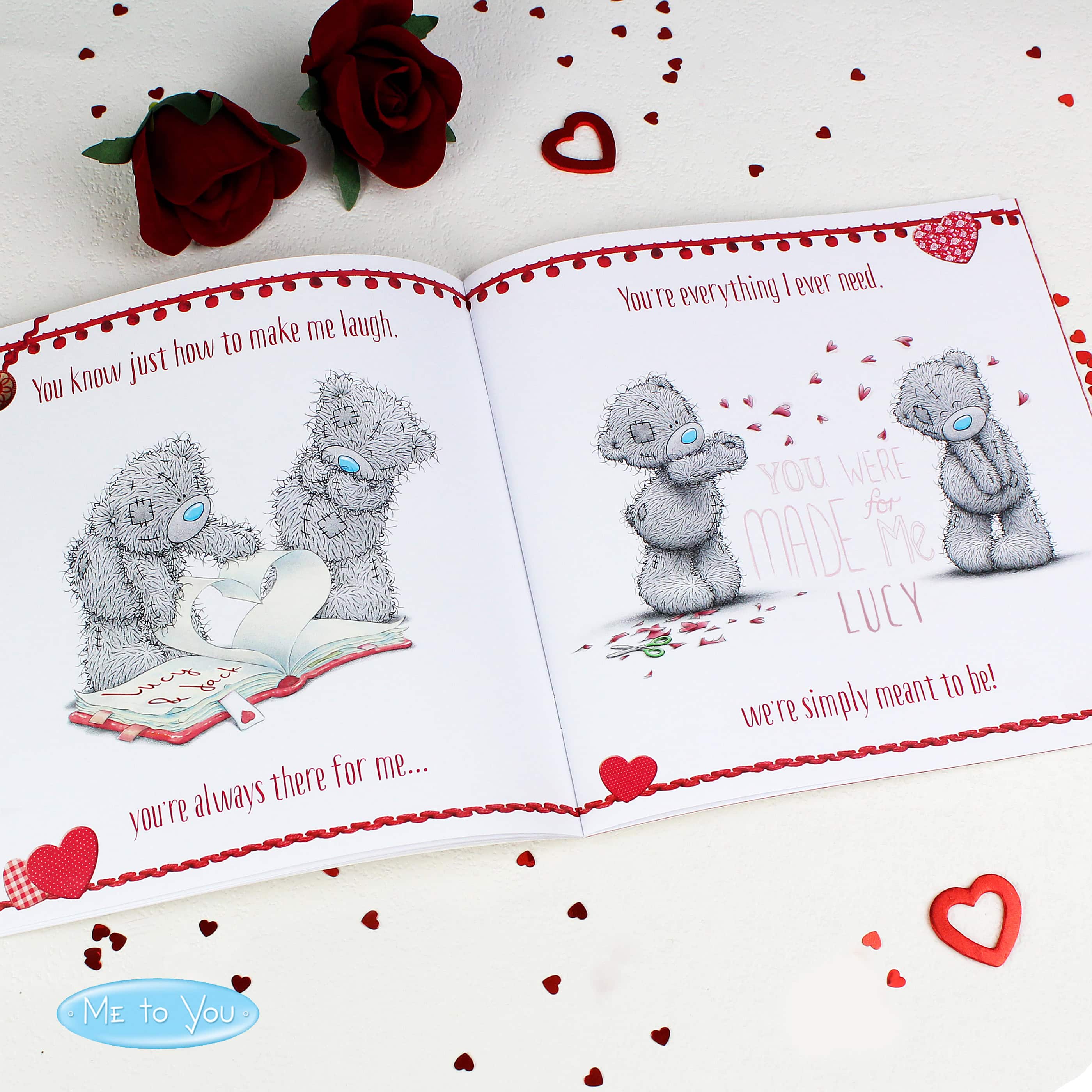 Personalised Me to You The One I Love Poem Book
