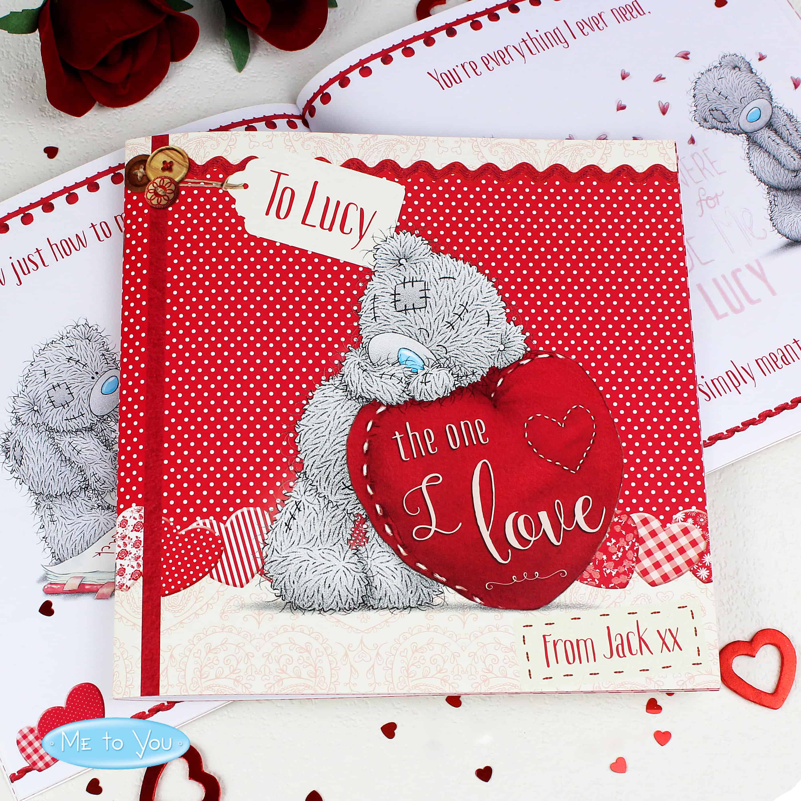 Personalised Me to You The One I Love Poem Book
