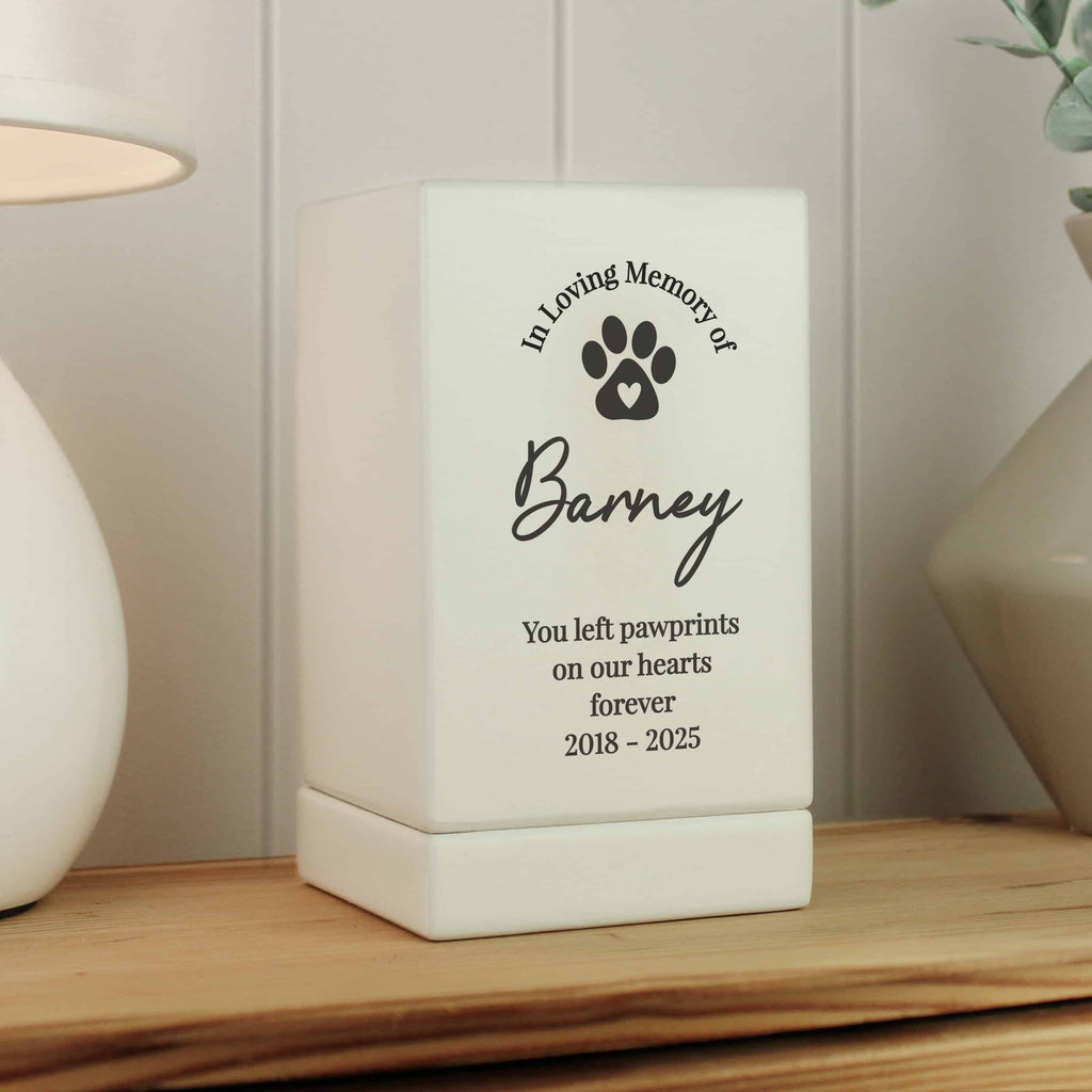 personalised pet memorial urn