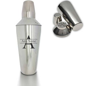 engraved cocktail shaker