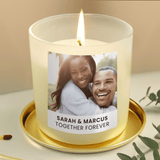personalised photo upload jar candle