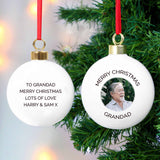 Personalised Photo Christmas Bauble | Custom Photo Tree Decoration