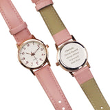 personalised pink watch
