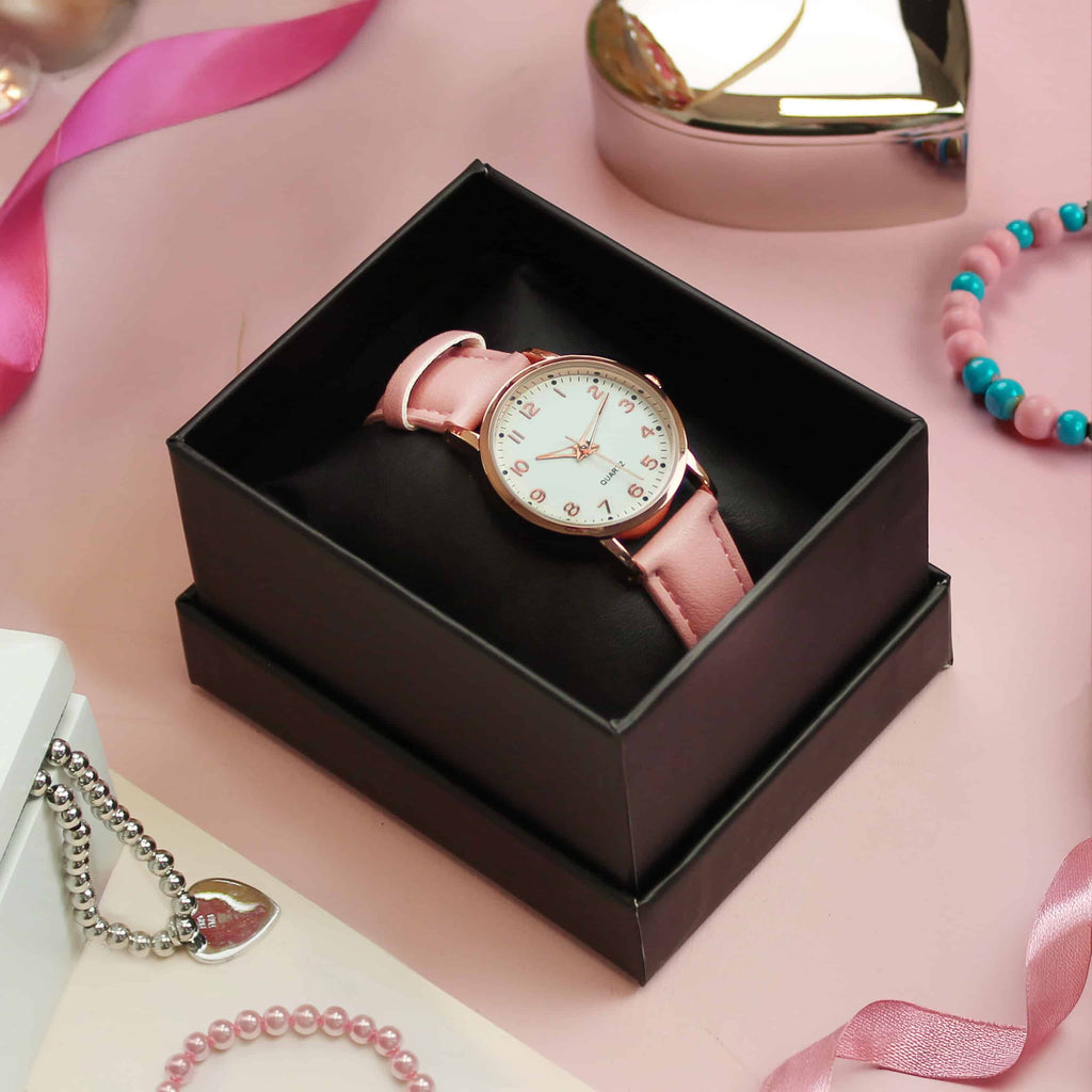 personalised pink watch