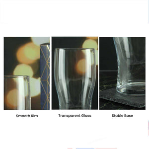 engraved tulip pint glass