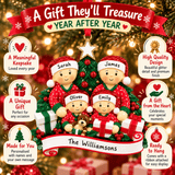present opening chirstmas tree decoration for 4 people