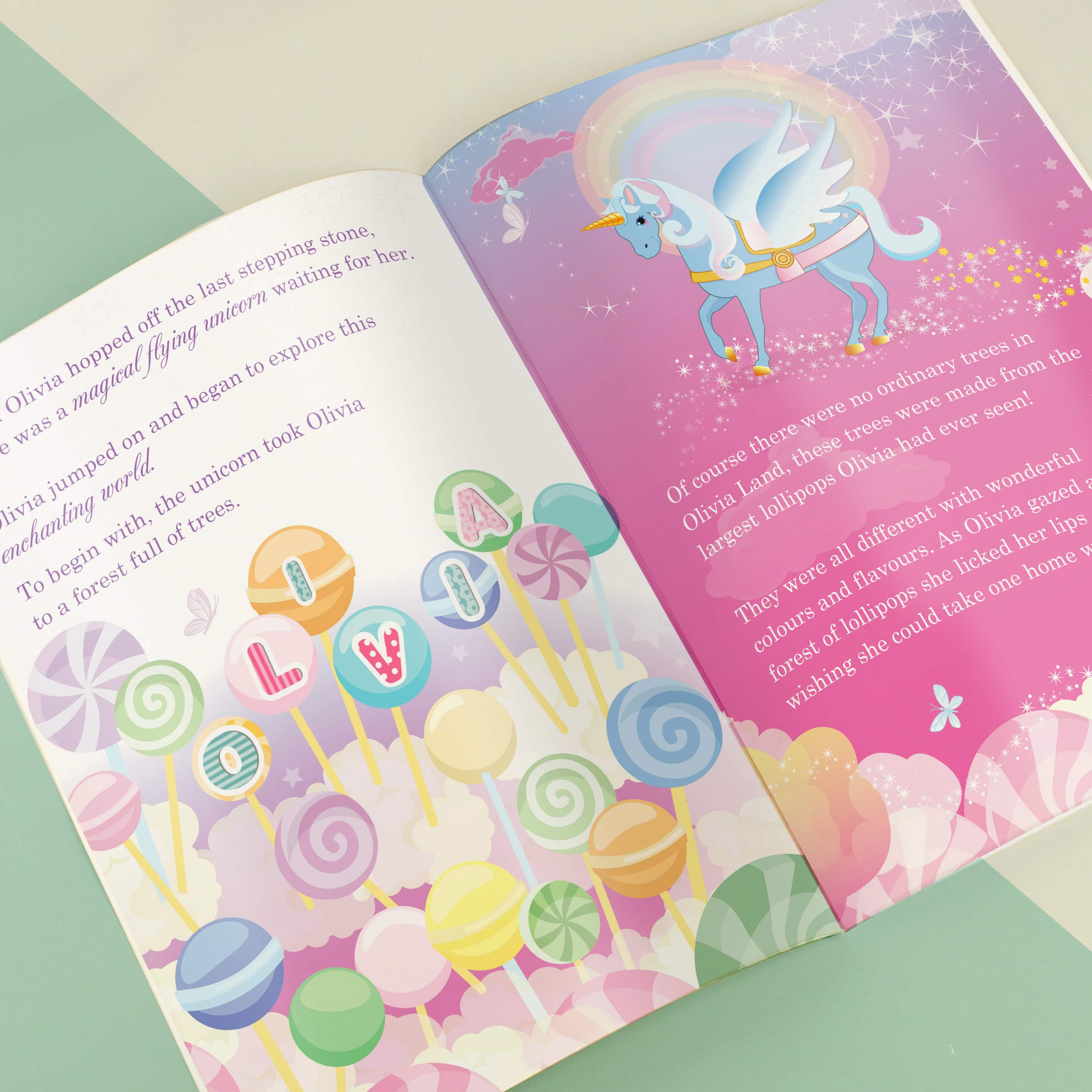 personalised princess and unicorn book