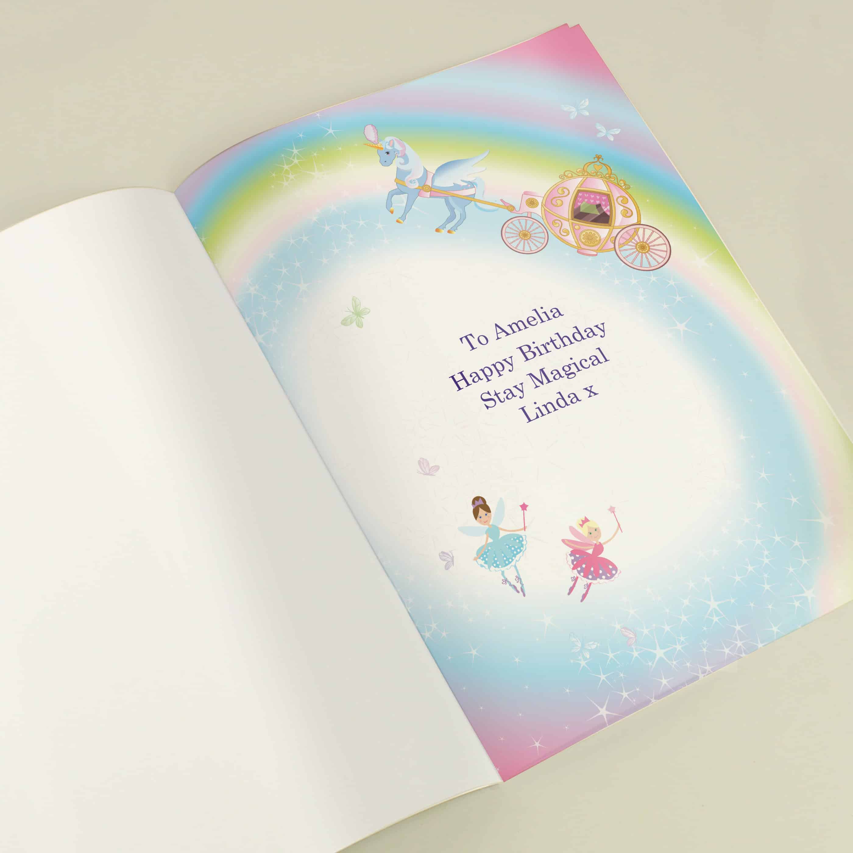 personalised princess and unicorn book