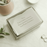 personalised jewellery box with any message over 4 lines