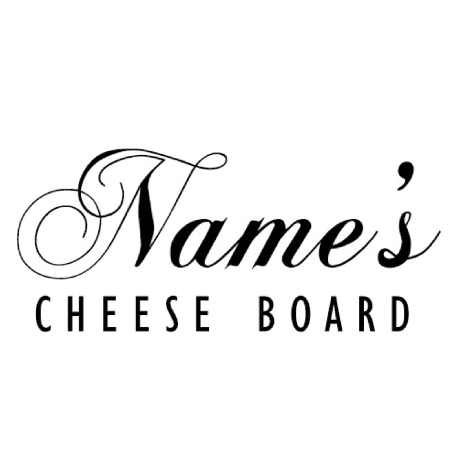 engraved round slate cheeseboard