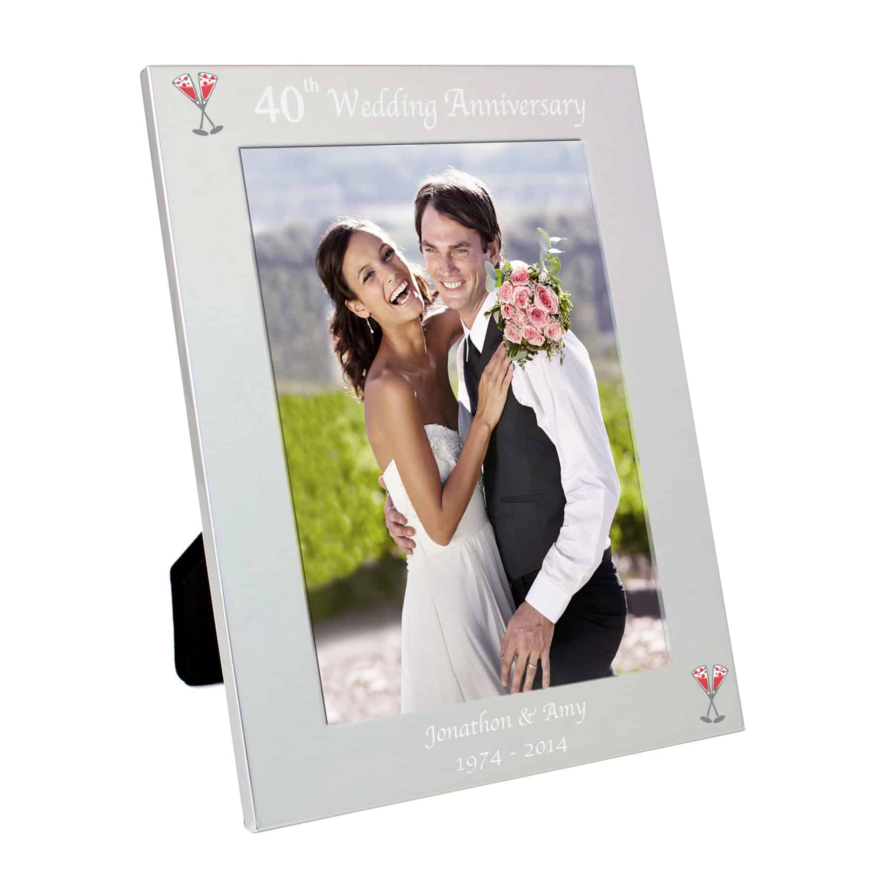 Personalised Ruby 5x7 40th Wedding Anniversary Photo Frame