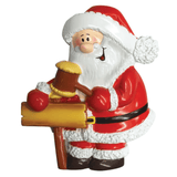 personalised santa christmas tree decoration personalised with any name and year