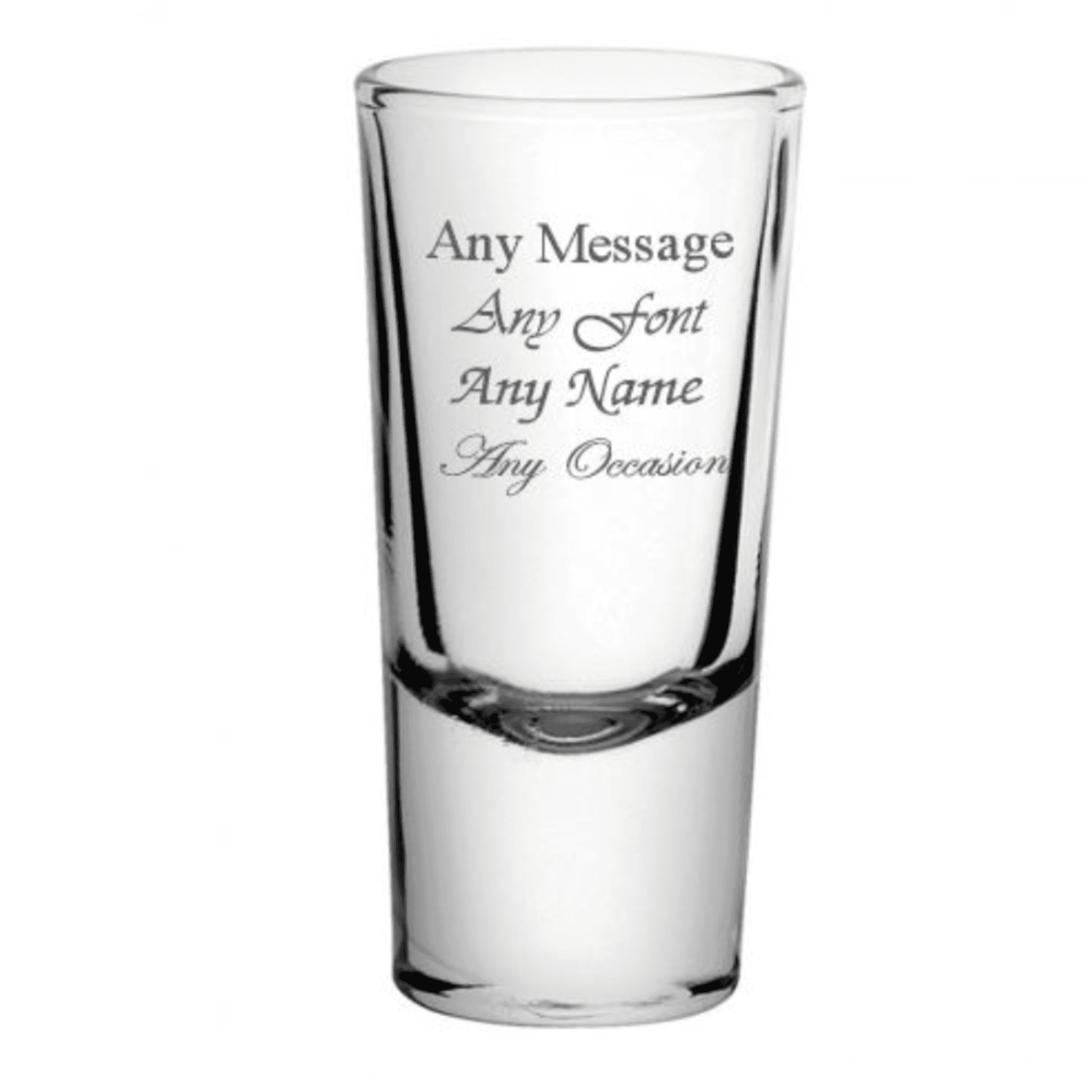 personalised side shot glass