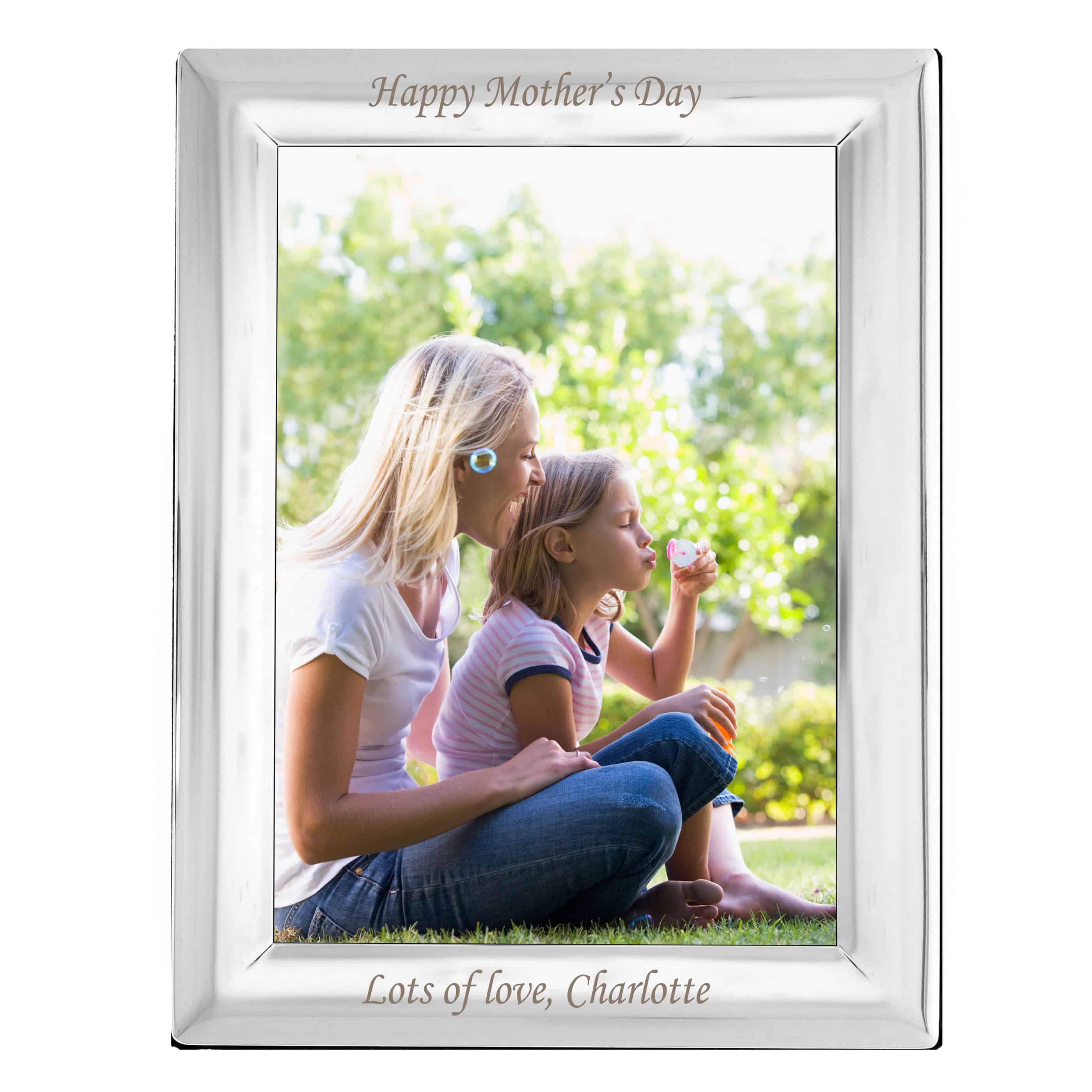 Personalised Silver Plated 6x4 Photo Frame
