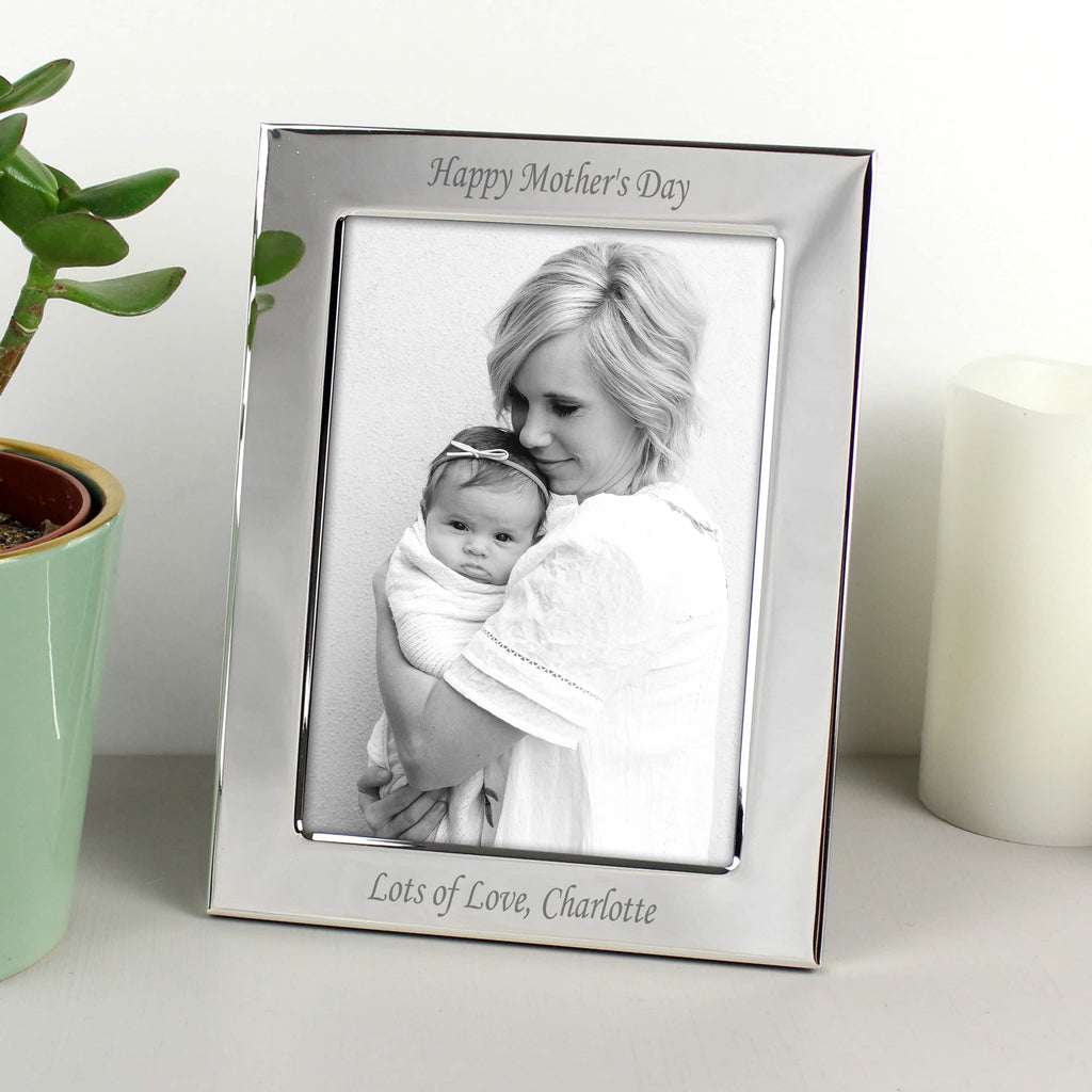 Personalised Silver Plated 6x4 Photo Frame
