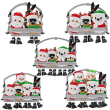 Personalised Ski Family Christmas Tree Decoration – Custom Ornament for 2-6 People