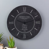 personalised slate clock