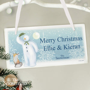Snowman Wooden Sign