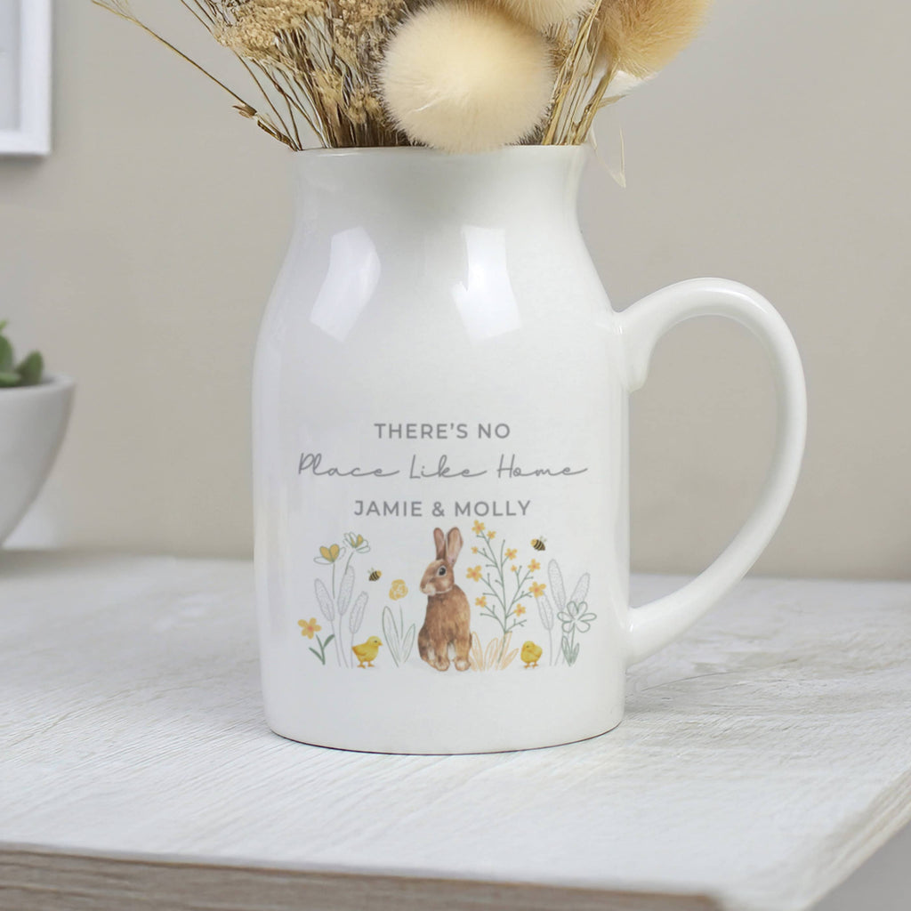 Personalised Spring Bunny Jug Vase
