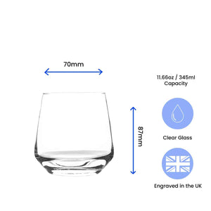 engraved tallo whisky glass