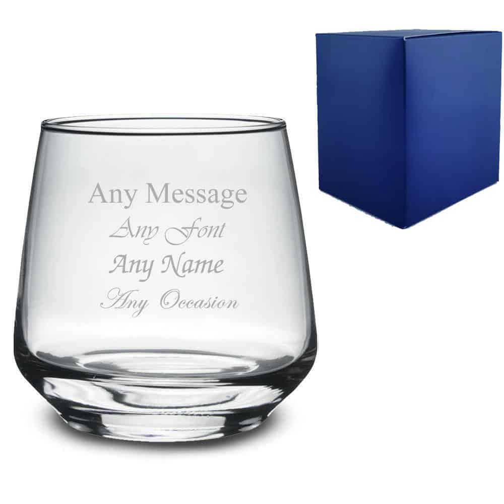 engraved tallo whisky glass