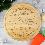 Personalised Christmas Eve Board with Santa and Rudolph treats