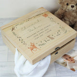 personalised woodland animal keepsake box