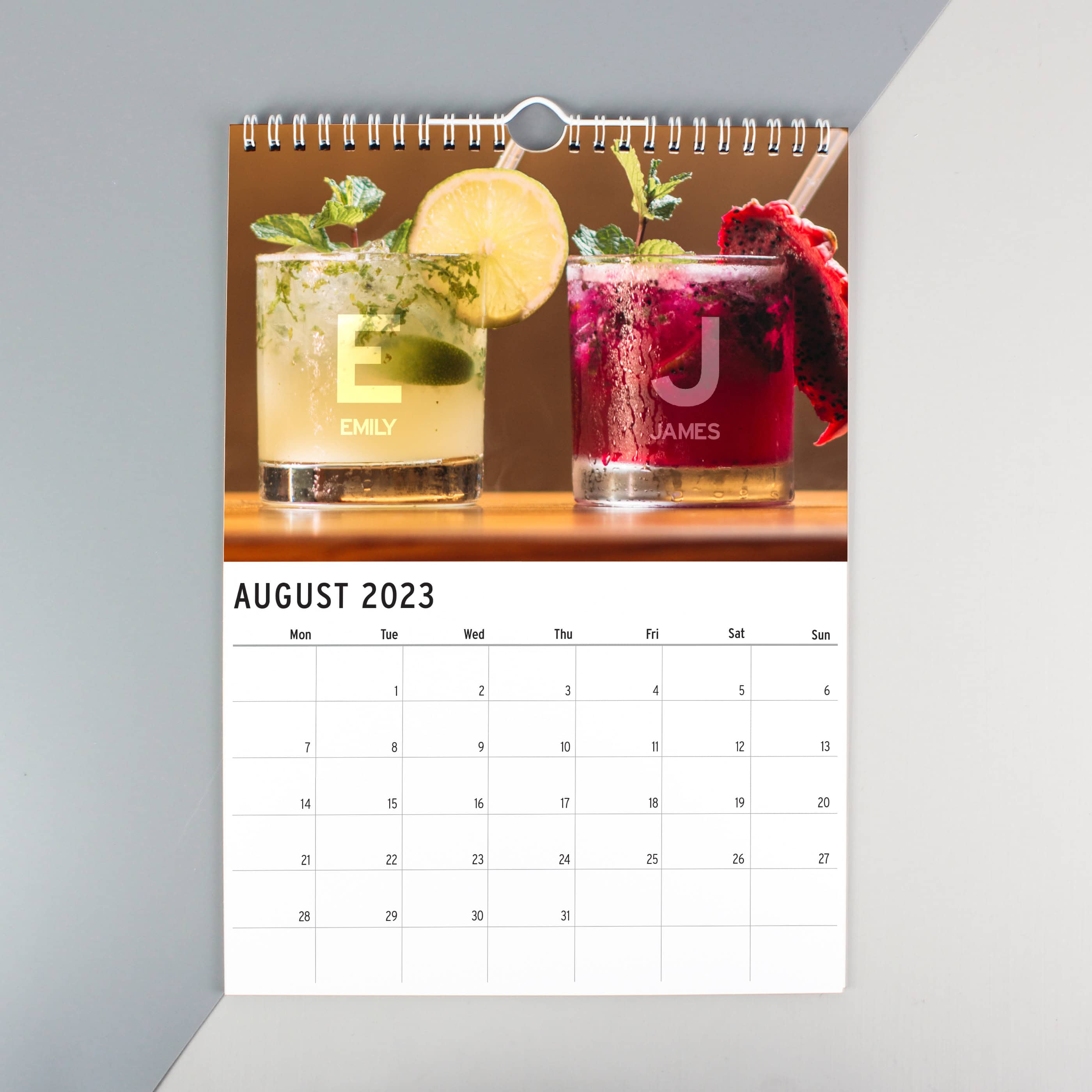 Personalised A4 Couple You And Me Calendar
