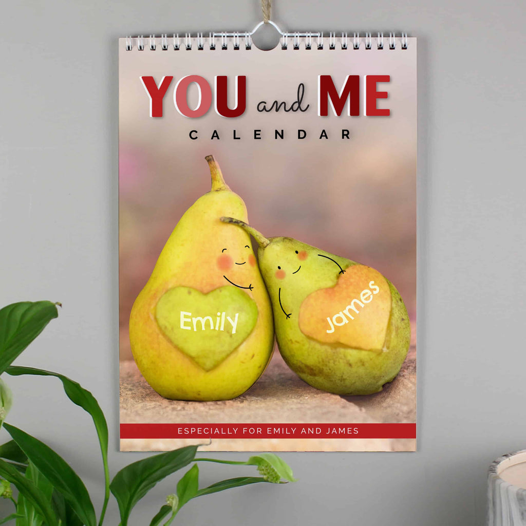Personalised A4 Couple You And Me Calendar
