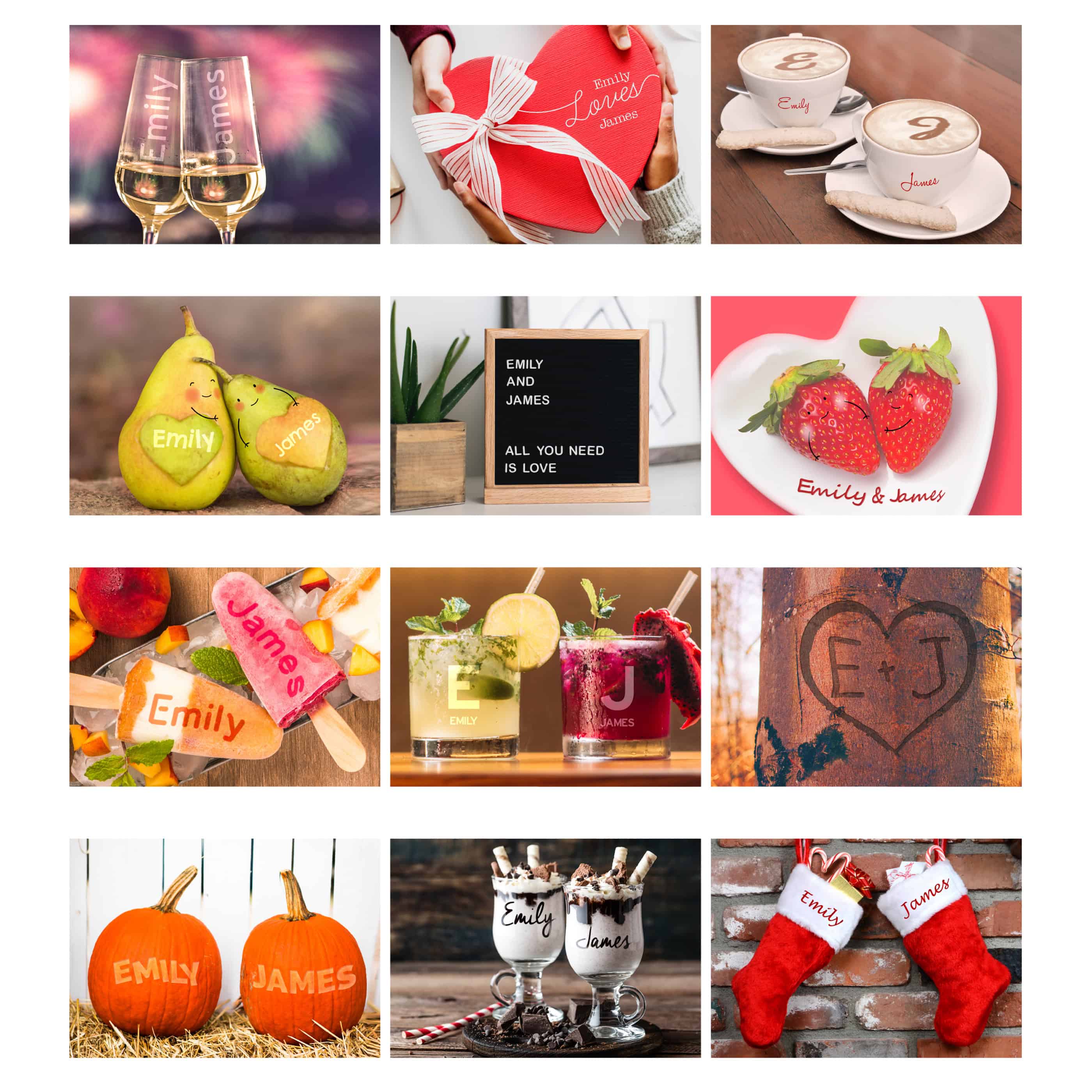 Personalised A4 Couple You And Me Calendar
