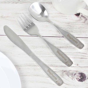 3 piece Teddy Cutlery Set - CalEli Gifts