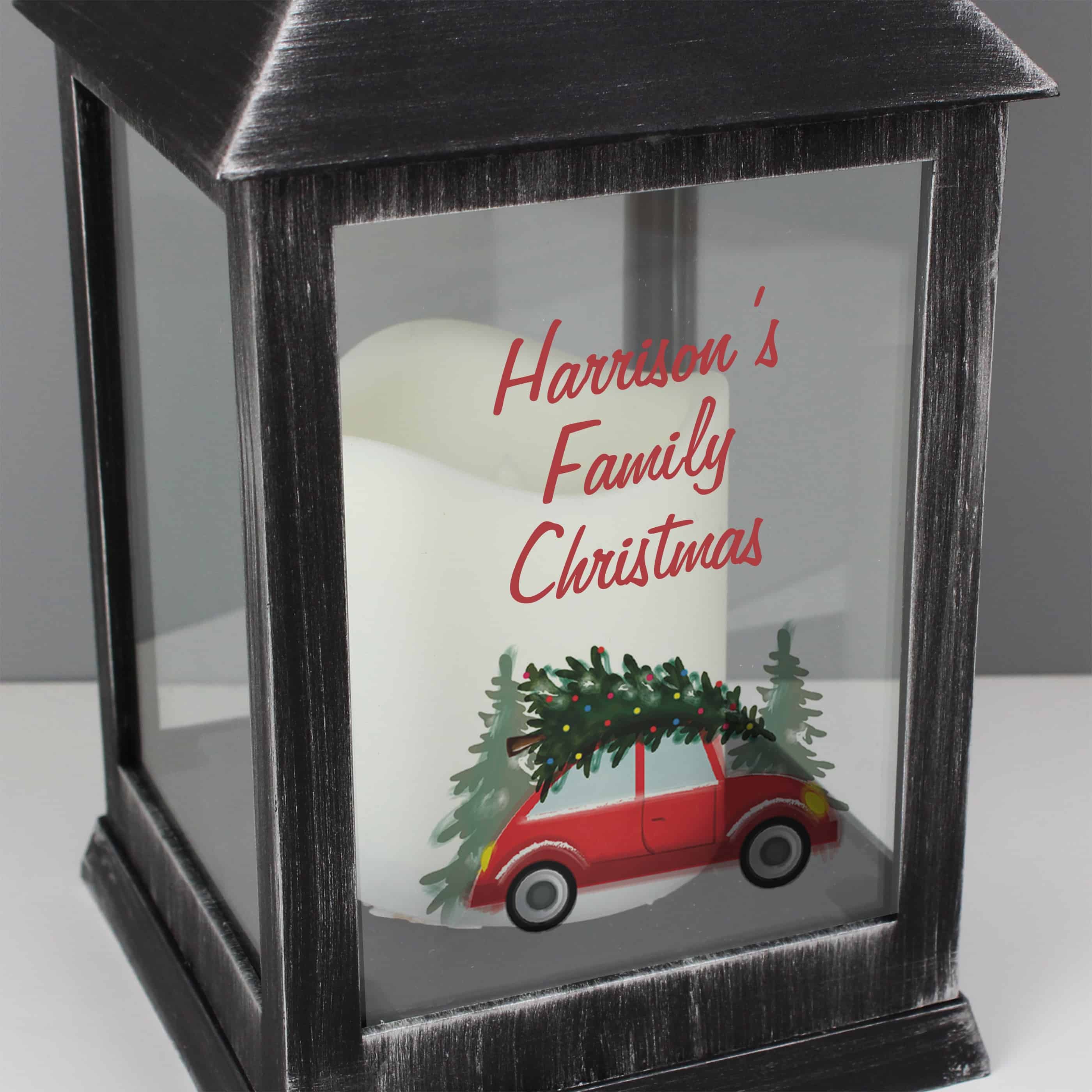 personalised christmas lantern