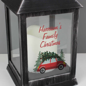 personalised christmas lantern