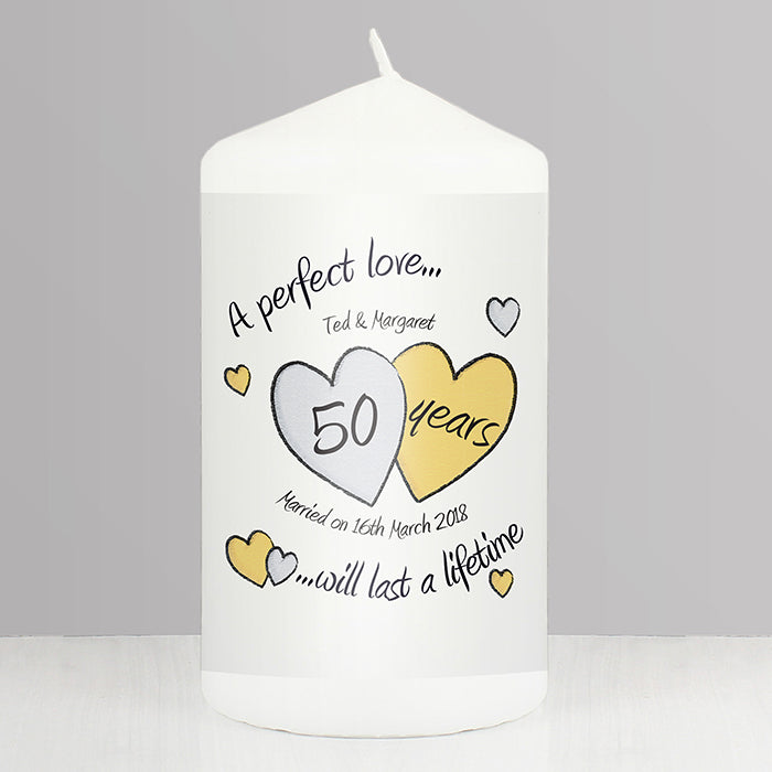 Golden Anniversary Candle - CalEli Gifts