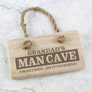 Man Cave Wooden Sign - CalEli Gifts