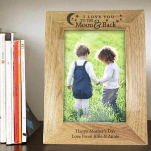 To the Moon and Back wooden frame - CalEli Gifts